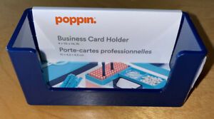 Poppin Navy Blue Business Card Holder