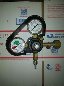 TAPRITE w/ METAL CAGE - 3741 CO2 Regulator Primary Dual Gauge 160# 2000# psi ggs