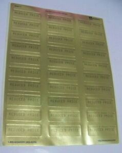 NEW! 500+ Avery Easy Peel Laser GOLD REDUCED PRICE LABELS, FREE SHIPPING US ONLY