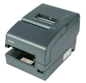 EPSON M253A TM-H6000IV 074 POS Receipt Printer USB Serial w/ Power Supply &amp; Cord