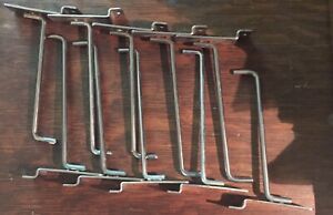 LOT OF 10 PCS SLATWALL 6&#034; CHROME PEG HOOKS
