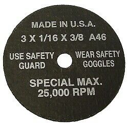 SG Tool Aid 94860 3&#034; x 1/16&#034; x 3/8&#034; Cutoff Wheel  5 Per Package
