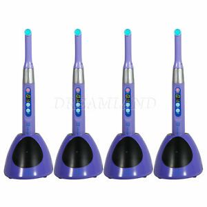 4* Dental iLED Wireless LED Curing Light Lamp 1Sec Cure 2300MW Handpiece