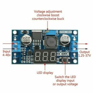 Adjustable Module Power DC 1.3-37V Display Electronic Supply Voltmeter