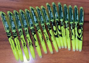 Lot Pilot FriXion Erasable Highlighters Chisel Tip Yellow Remove By Friction New