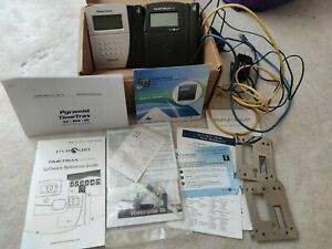 A PAIR of used Pyramid TTEZEK TimeTrax Automated Swipe Card Time Clock System