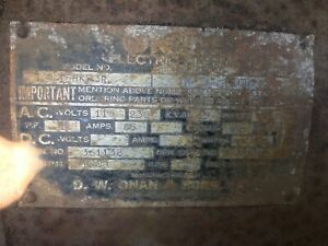 Onan Vintage  Gas Generator On trailer, no reserve