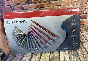 STABILO CarbOthello Metal Box of 36 Colours Chalk-Pastel Coloured Pencil 1436-6