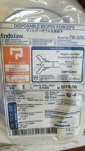 Olympus FB-220U EndoJaw Disposable Biopsy Forceps EXP 2019-06 Box of 20 NEW