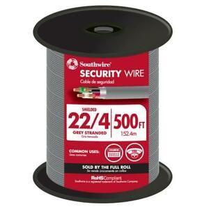 Southwire Shielded Security Cable 500 ft. 22/4 Gray Stranded CU CL3R