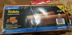 9 GLOBE-WEIS Expanding Wallet - 5 x 11 inches BRAND NEW  Made in USA