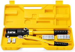 GOFLAME 16 Ton Hydraulic Wire Professional Hydraulic Battery Cable Lug Crimping