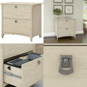 Bush Furniture Salinas Lateral File Cabinet In Antique White
