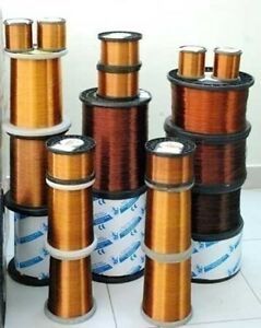 1 mm 18 AWG Gauge 940 gr ~130 m (2 lb) Magnet Wire Enameled Copper Coil
