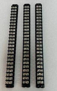 Molex Lot of 3 Screw Terminal Strip Block with 24 ports 2 Row D1/D7