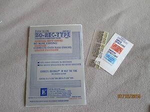Ko-Rec-Type Vintage typewriter Corrector Paper + bonus sample NEW Eaton Allen