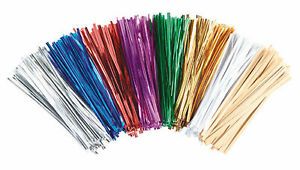Metallic Twist Ties (6&#034;)- Assorted Pack of 1,000