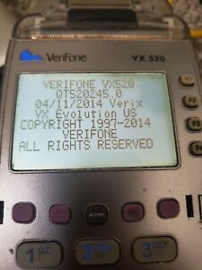 VeriFone VX520 EMV Credit Card Reader Machine + Power Supply unlocked