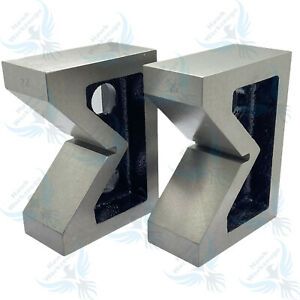 3&#034; Cast Iron V Block Set Of 2 Pieces 3&#034; x 1-1/4&#034; x 2-1/4&#034; Inch Vee Block