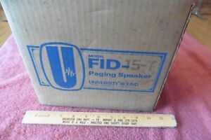 FID-15T University Sound Paging Talk Back Speaker Vintage Sealed in Box