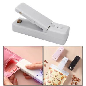 Mini Bag Sealer USB Rechargeable Portable Heat Sealer for Plastic Bags Grey