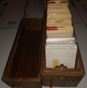 Vintage 1952 Wilson Memindex Card Index Filing System Pre Rolodex w/Sealed Cards