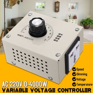 220V 4000W AC Fan motor Speed Control lights Dimmer Variable Voltage  -- pp