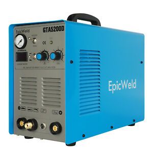 EPICWELD GTA5200D Plasma Cutter / 200A Tig / Stick Welder 7D Support