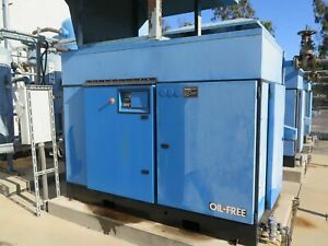 KOBELCO KNW Air Compressor 250 HP Oil Free Rotary Screw Two Stage KNWA1-G/H