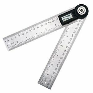 360 Degree 200mm 20cm7.8 in Digital Angle Ruler Gauge Finder Meter Measure me...