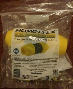 HOME-FLEX 1 in. IPS DR 11 Underground Yellow Poly Gas Pipe Coupler