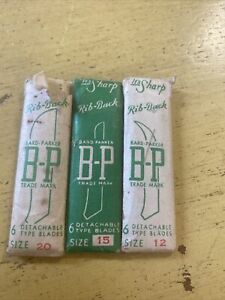 Bard Parker Rib-Back Blades Size 12, 15, 20