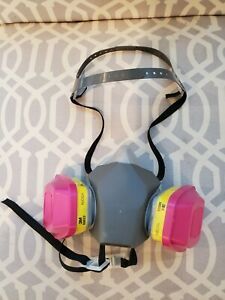 3M 6300 &amp; 2 Each 60923 P1OO/OV/AG Cartridge Pro Multi-Purpose Respirator