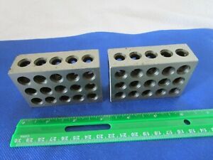 BL-123 Pair of 1&#034; x 2&#034; x 3&#034; Precision Steel 1-2-3 Blocks
