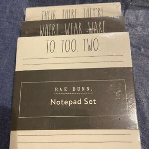 Rae Dunn notepad set- to too two
