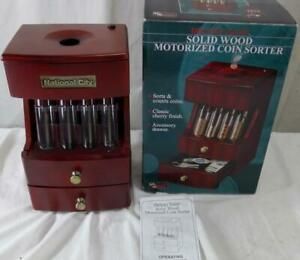 Wood Motorized Coin Sorter from Brookstone