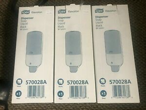 Tork Elevation Dispenser Soap Liquid Black S1 PPE 570028A Lot Of 3 estate sale
