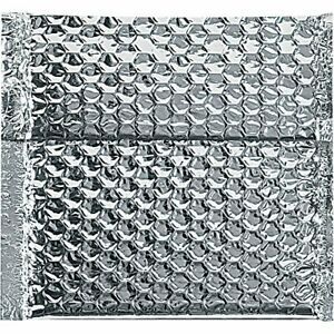 Partners Brand PINM665 Cool Shield Bubble Mailers 6&#034; x 6 1/2&#034; Silver Pack of 100