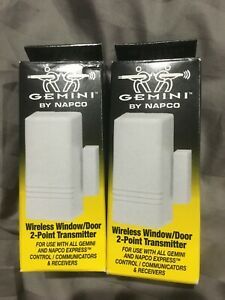 2 Napco Gemini 2-point Wireless Window/Door Transmitters TRANS2