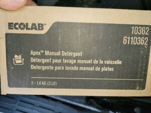 2 blocks Fresh &amp; Sealed. Ecolab #10362 Apex Manual Detergent 3lb(Purple) 03/2023