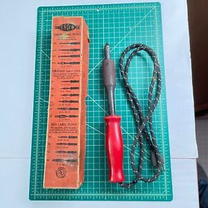 esico green label iron #418 130 Watt - antique 12 volt electric soldering iron