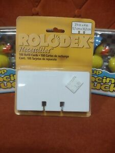 Rolodex Petite Refill Cards 2 1/4 x 4 100 Cards/Pack 67553