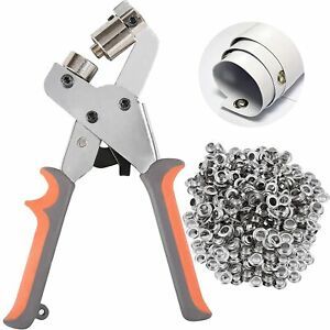 BIZOEPRO Grommet Tool Kit Grommets Press Grommet Pliers Punch Kits Handheld Eyel