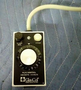 Glas-Col Model 104A Pl312 Minitrol 1500 Watts Timed Output Control