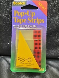 Vintage 1996 Scotch Pop Up Tape Strips 4 Tape Pads Nos Rare