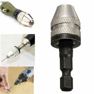 Universal Electric Grinding Chuck Jaw 1/4&#034; Keyless Drill Bit Chuck Hex Shank