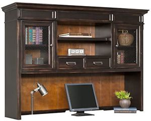 Martin Furniture Hartford Hutch, Brown - Fully Assembled