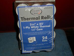 23 Thermal Paper Rolls Cash Register/Calculator Roll, 2 1/4&#034; x 85 ft White