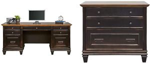Martin Furniture Hartford Credenza, Brown - Fully Assembled &amp; Furniture Hartford