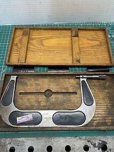 Brown &amp; Sharpe no.72 175-200mm Metric Micrometer Mic Machinist Measuring Tool